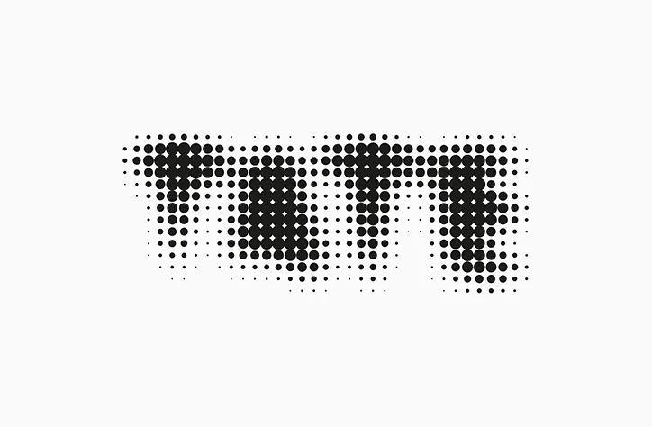 Ejemplo de branding en blanco y negro de la imagen de marca del tate museum